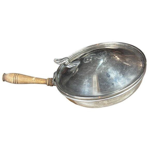 Antique Silver Plated Sheffield Silver Silent Butler 6.5” - Picture 2 of 14